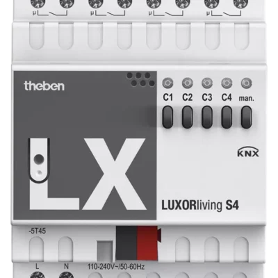 Theben 4800420, 4-way switching actuator LUXORliving S4, 4003468480021