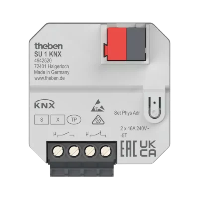 Theben 4942520, 1-way flush-mounted switch actuator SU 1 KNX, 4003468491379