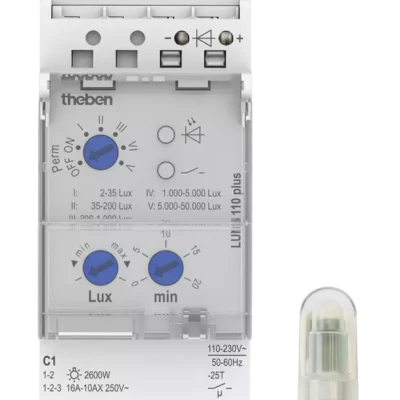 Theben 1100910, Analogue twilight switch LUNA 110 plus AL, 4003468110027