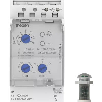 Theben 1100900, Analogue twilight switch LUNA 110 plus EL, 4003468110010