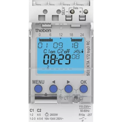 Theben 1720330, Astronomical time switch with weekly program SELEKTA 172 top3 RC, 4003468170243