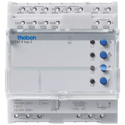 Theben 6490104, Extension module for TR 641 top2 RC, TR 642 top2 RC and TR 644 top2 RC EM 4 top2, 4003468649008