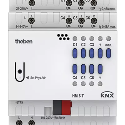 Theben 4940240, 6-way heating actuator FIX1 HM 6 T KNX, 4003468490754