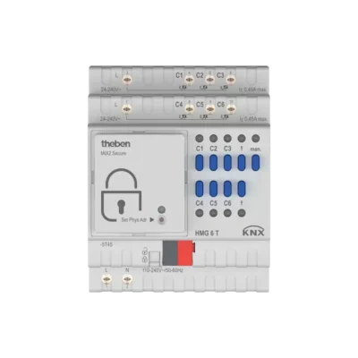 Theben 4930240, 6-way heating actuator MIX2 HMG 6 T KNX, 4003468490129
