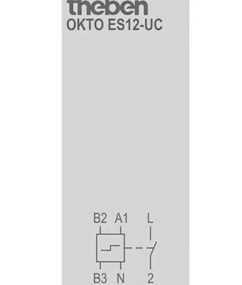 Theben 3120131, Electronicall latching relay with 1 channel/contact (normally open contact) OKTO ES12-UC, 4003468310014