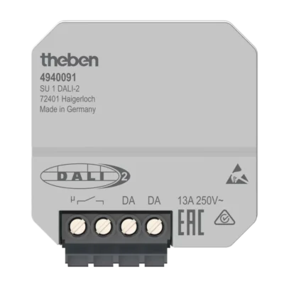 Theben 4940091, 1-way DALI-2 switching actuator flush-mounted SU 1 DALI-2, 4003468491560