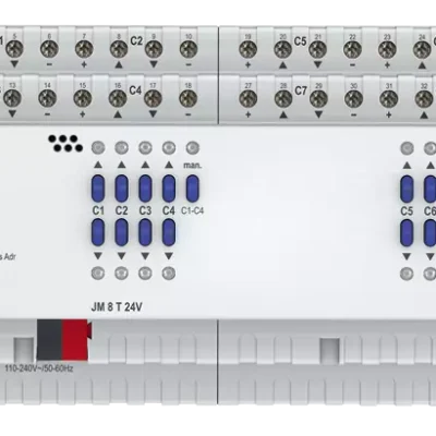 Theben 4940265, 8-way blind actuator 24V FIX2 JM 8 T 24V KNX, 4003468490884
