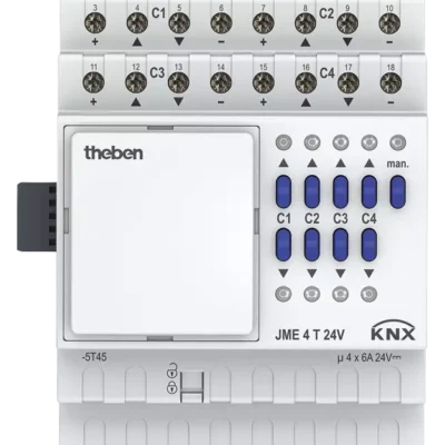 Theben 4930265, 4-way blind actuator 24V MIX2 JME 4 T 24V KNX, 4003468490860