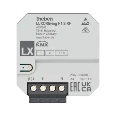 Theben 4800641, 1-way wireless flush-mounted heating actuator LUXORliving H1 S RF, 4003468480410