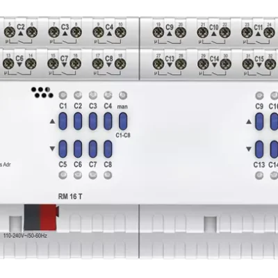 Theben 4940205, 16-way switching or 8-way blind actuator FIX2 RM 16 T KNX, 4003468490846