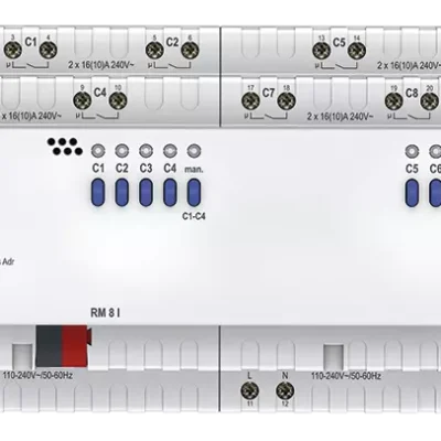 Theben 4940215, 8-way C load switching actuator FIX2 RM 8 I KNX, 4003468490303