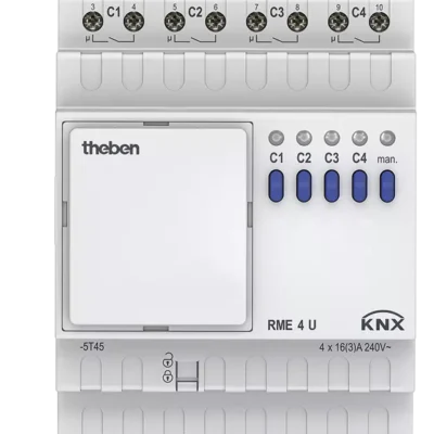 Theben 4930228, 4-way switching actuator MIX2 RME 4 U KNX, 4003468490952