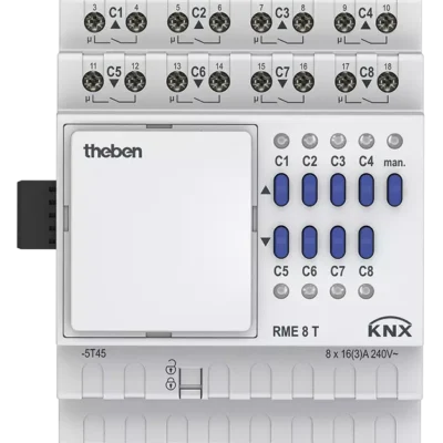 Theben 4930205, 8-way switching or 4-way blind actuator MIX2 RME 8 T KNX, 4003468490822