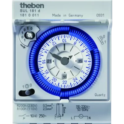 Theben 1810011, Analogue time switch, 1 channel, daily SUL 181 d, 4003468182383