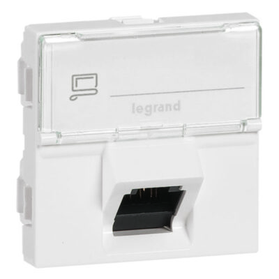 Legrand 076508, RJ45 C6A STP 2M 45D MOSAIC, 3245060765088