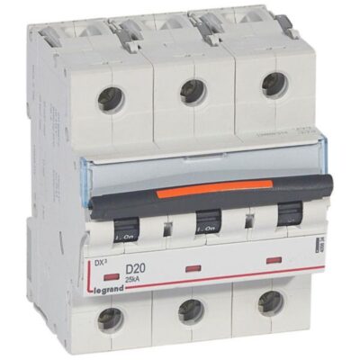 Legrand 409834, DX3 3P D20 25KA, 3245064098342