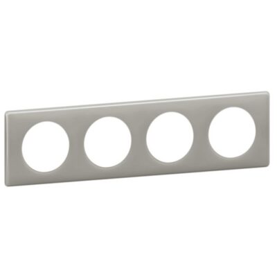 Legrand 066604, Celiane 4M plate Pearl Grey, 3414971003132