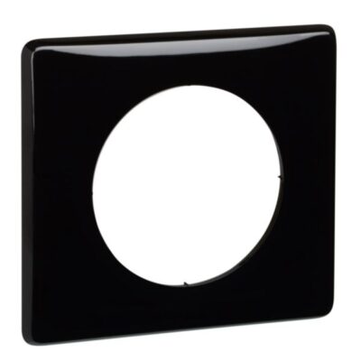 Legrand 066681, 1 GANG PLATE BLACK, 3414971184268