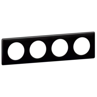Legrand 066684, Celiane 4M plate Black, 3414971184350