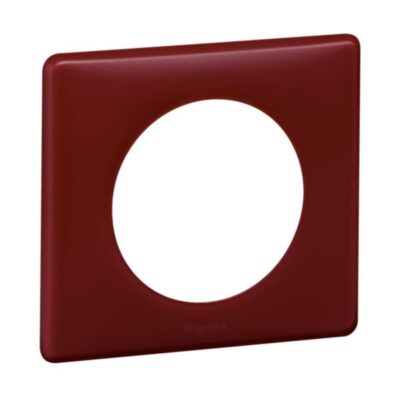 Legrand 066751, 1 GANG PLATE BORDEAUX, 3414971184381