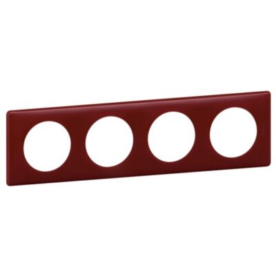 Legrand 066754, Celiane 4M plate Burgundy, 3414971184473
