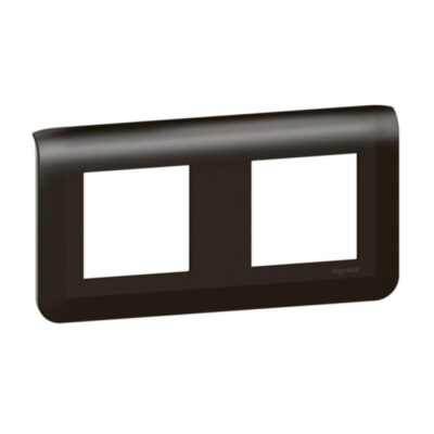 Legrand 079044L, PLATE 2X2M H MAT BLACK, 3414971578692