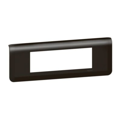 Legrand 079056L, PLATE 6M MAT BLACK, 3414971578784