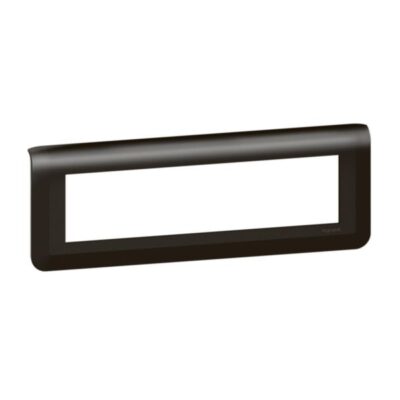 Legrand 079058L, PLATE 8M MAT BLACK, 3414971578814