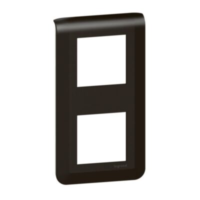 Legrand 079062L, PLATE 2X2M V MAT BLACK, 3414971578845