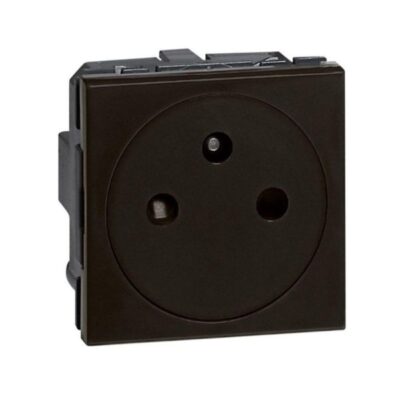 Legrand 079121L, 2P+E F/B AT SFC MAT BLK, 3414971579095