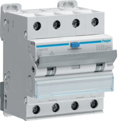 Hager ADM413C, RCBO 4P 6kA B-13A 30mA A, 3250611020219