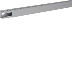Hager BA725025, slottet panel trunking BA7 25x25, grey, 4012740878319