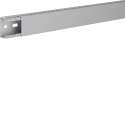 Hager BA725040, slottet panel trunking BA7 25x40, grey, 4012740878319