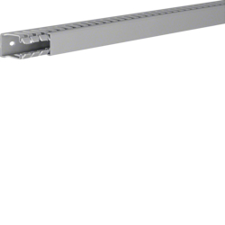 Hager BA740025, slottet panel trunking BA7 40x25, grey, 4012740878319
