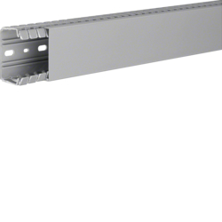 Hager BA740060, slottet panel trunking BA7 40x60, grey, 4012740878319
