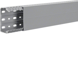 Hager BA740080, slottet panel trunking BA7 40x80, grey, 4012740878319