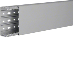 Hager BA740100, slottet panel trunking BA7 40x100, grey, 4012740878319