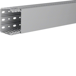 Hager BA760080, slottet panel trunking BA7 60x80, grey, 4012740878319