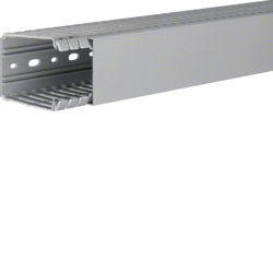 Hager BA780060, slottet panel trunking BA7 80x60, grey, 4012740878319