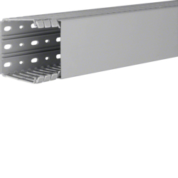 Hager BA780080, slottet panel trunking BA7 80x80, grey, 4012740878319