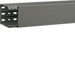 Hager BA7A100080, slottet panel trunking BA7A 100x80, grey, 4012740878319
