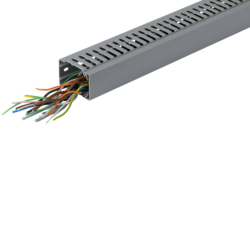 Hager BA7A25040, slottet panel trunking BA7A 25x40, grey, 4012740878319