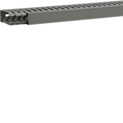 Hager BA7A60025, slottet panel trunking BA7A 60x25, grey, 4012740878319