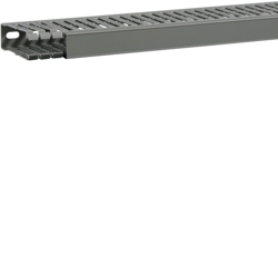 Hager BA7A80025, slottet panel trunking BA7A 80x25, grey, 4012740878319