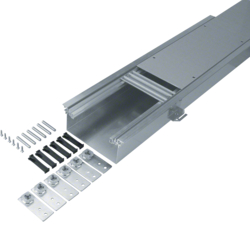 Hager BKW200080, floor duct w. trough 200 80-120 dry care, 4012740878319