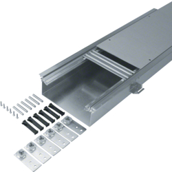 Hager BKW250090, floor duct w. trough 250 90-130 dry care, 4012740878319