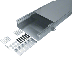 Hager BKW350080, floor duct w. trough 350 80-120 dry care, 4012740878319