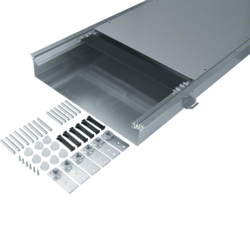 Hager BKW500080, floor duct w. trough 500 80-120 dry care, 4012740878319