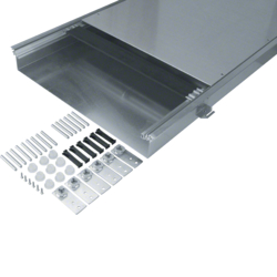 Hager BKW600070, floor duct w. trough 600 70-110 dry care, 4012740878319