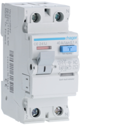 Hager CE241J, RCCB 2P 40A 100mA AC, 3250611616412